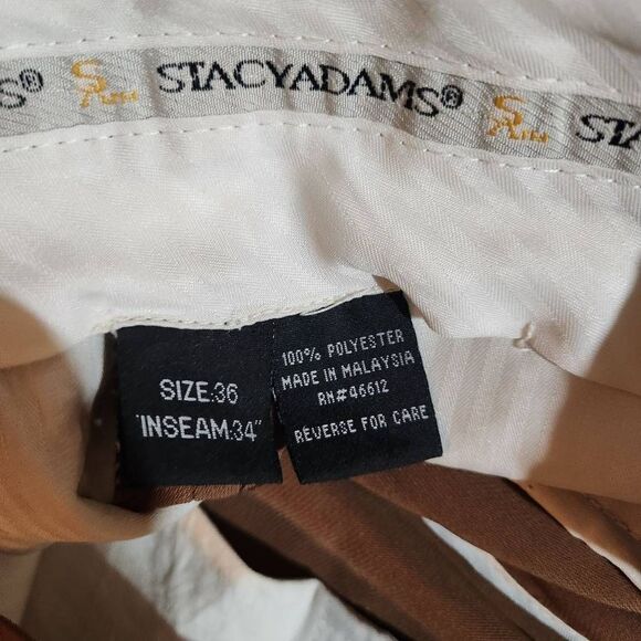Stacy Adams Mens Dress Pants Size 36 x 34 NWT - Picture 5 of 5